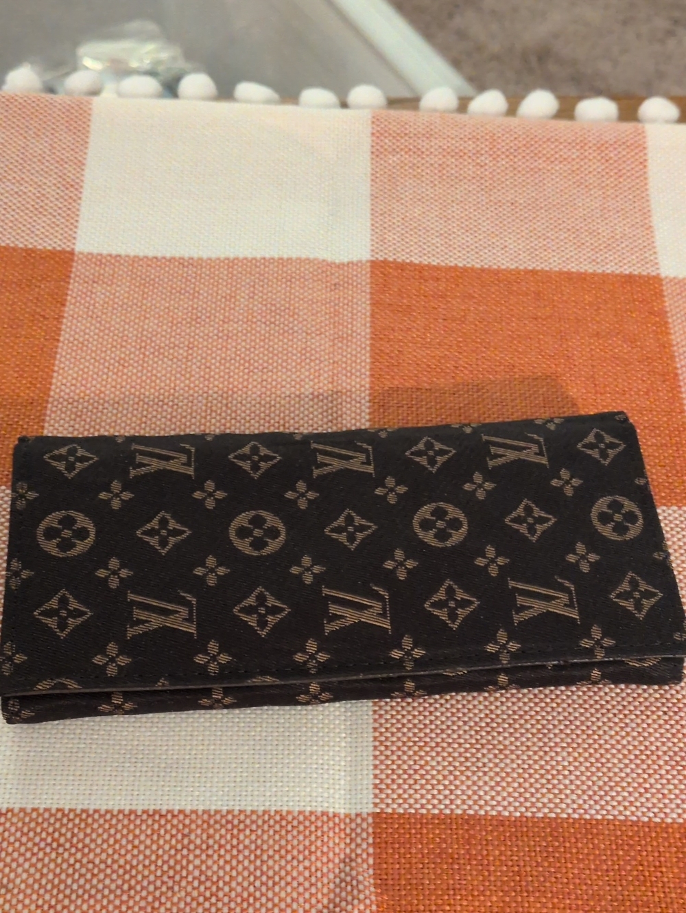 Designer-Style Monogram Key & Card Holder - Black Slim
